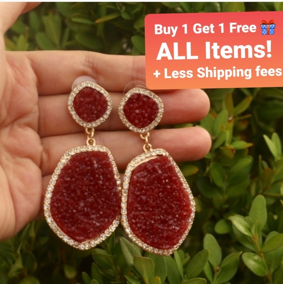 Anthropologie Jewelry - BOGO🎁 NEW Anthro Moonlight Drop Druzy Earrings